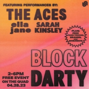 On Tuesday, University Union announced that their inaugural Block Darty event will be headlined by The Aces, along with performances by Ella Jane and Sarah Kinsley. Block Darty will be held on the SU quad from 2-6 p.m. and will be free of charge. 

